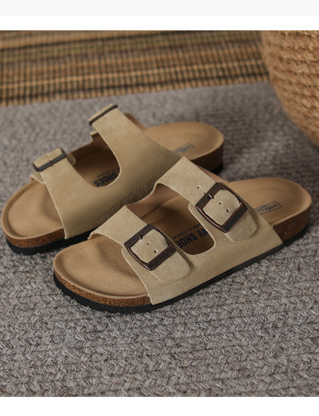 Sandales Monaco en daim