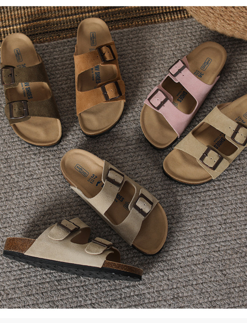 Sandales Monaco en daim