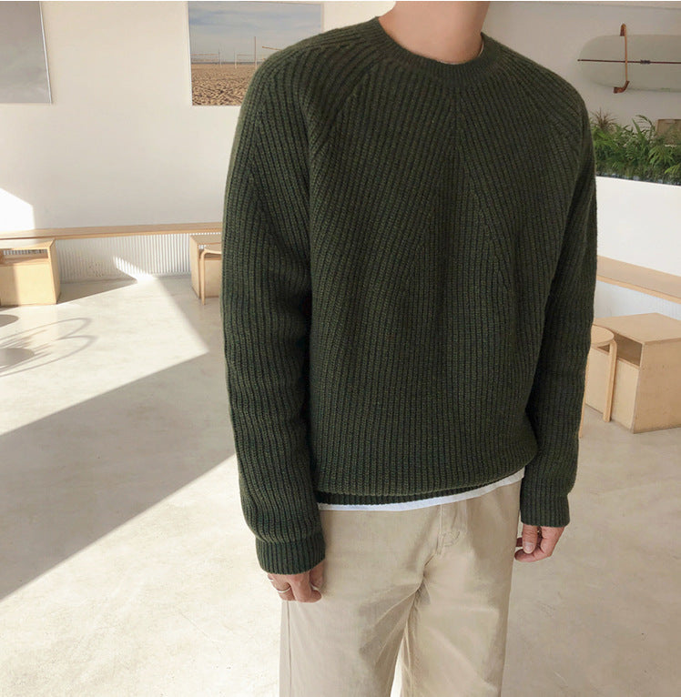 Pull en maille col rond