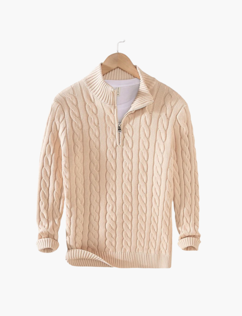 Pull torsadé col camionneur