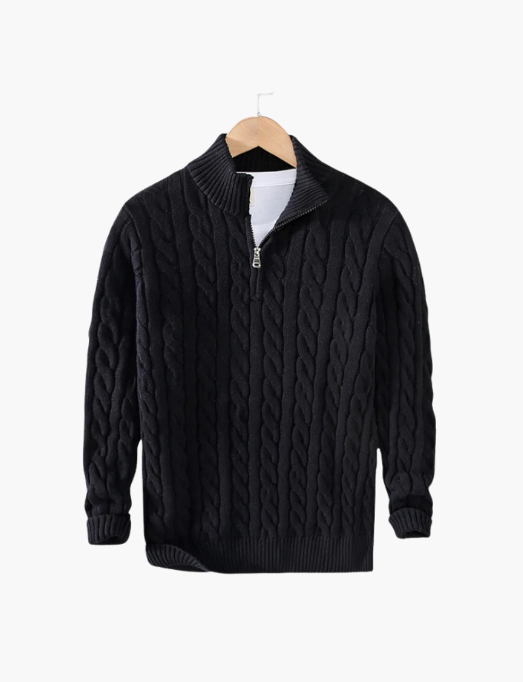 Pull torsadé col camionneur