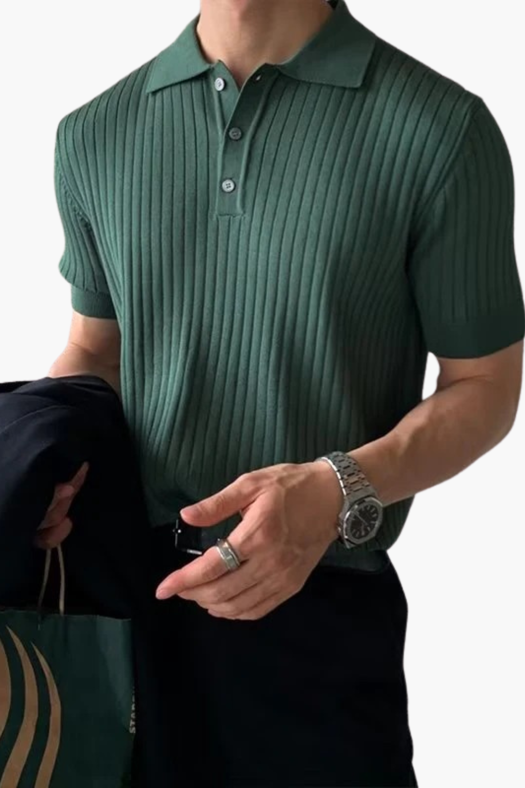 TURIN - POLO EN COTON COTELLÉ