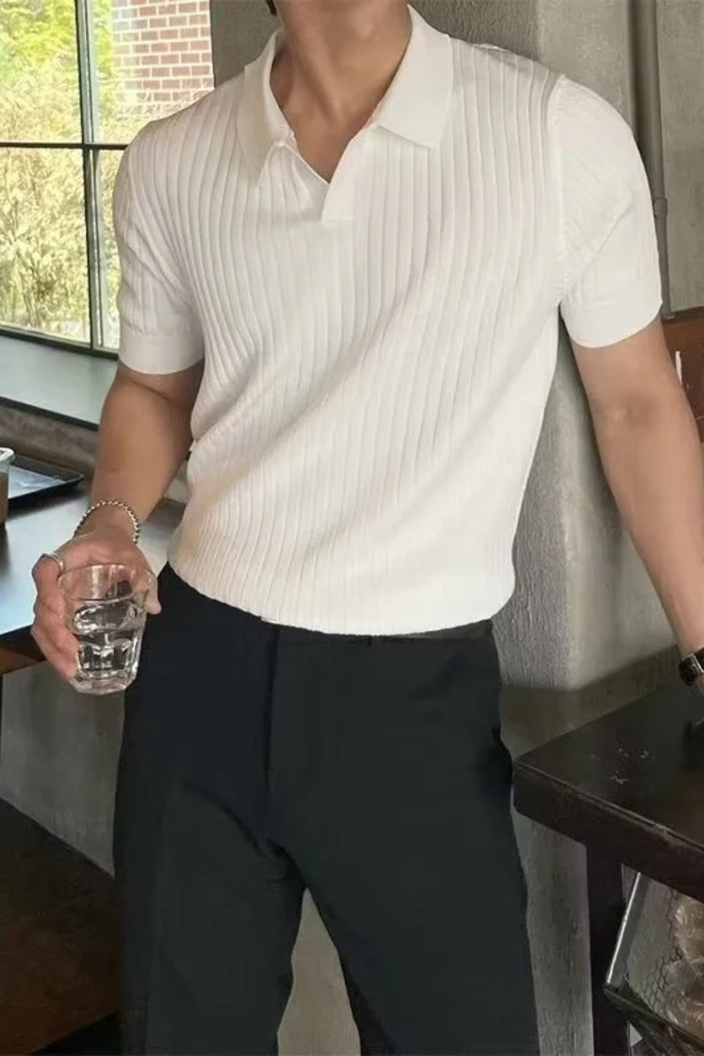 ROMA - POLO EN COTON COTELLÉ