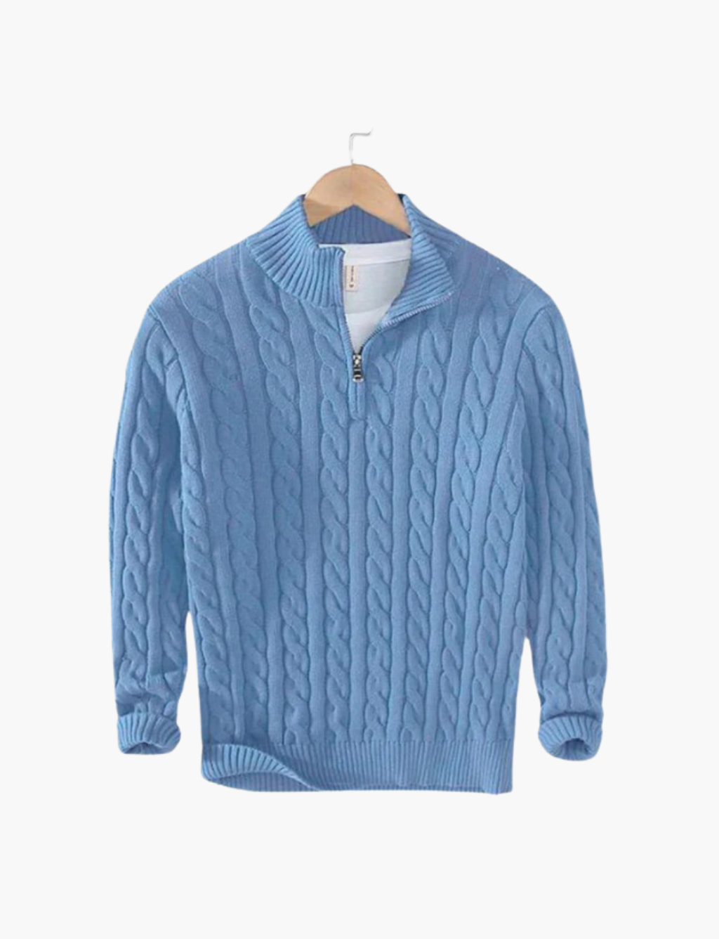 Pull torsadé col camionneur