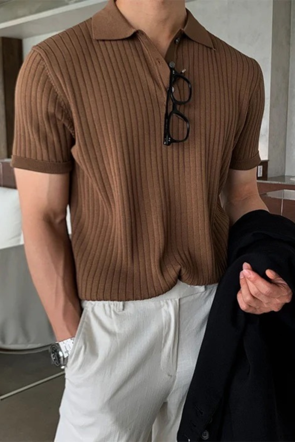 TURIN - POLO EN COTON COTELLÉ