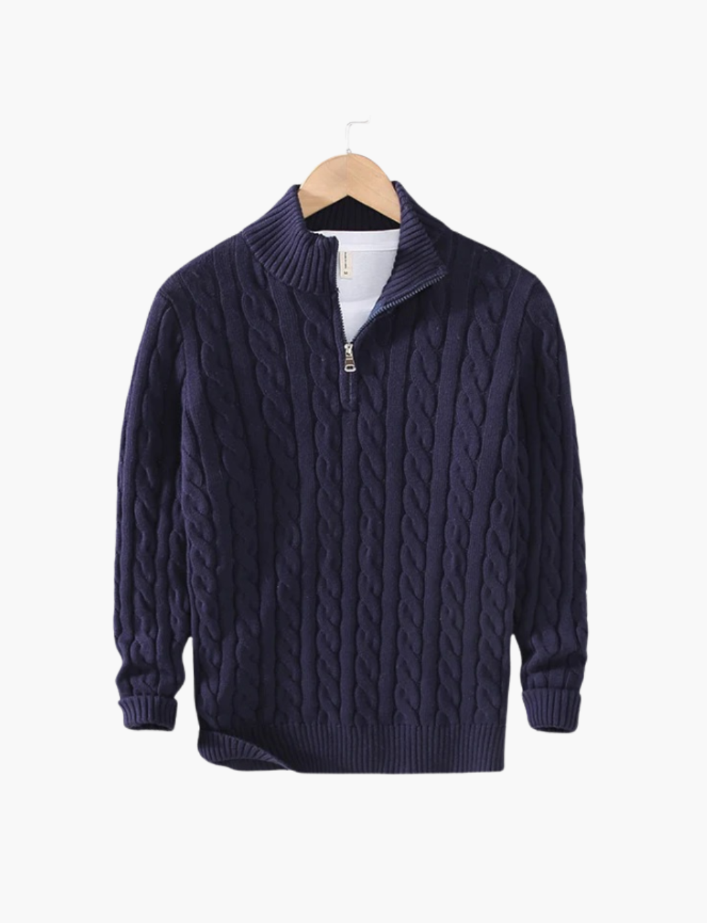 Pull torsadé col camionneur