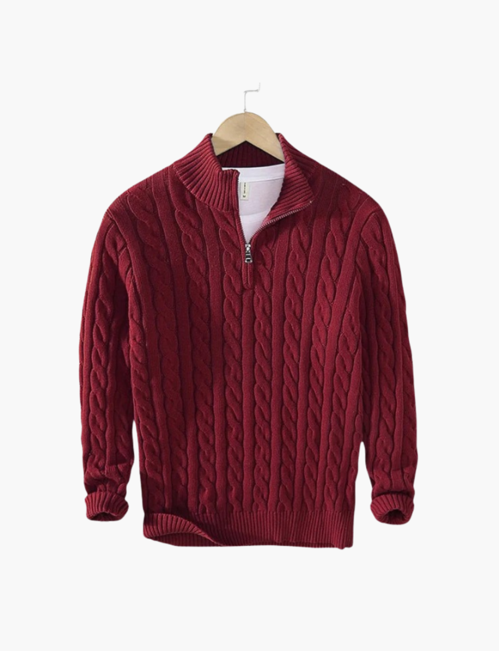 Pull torsadé col camionneur