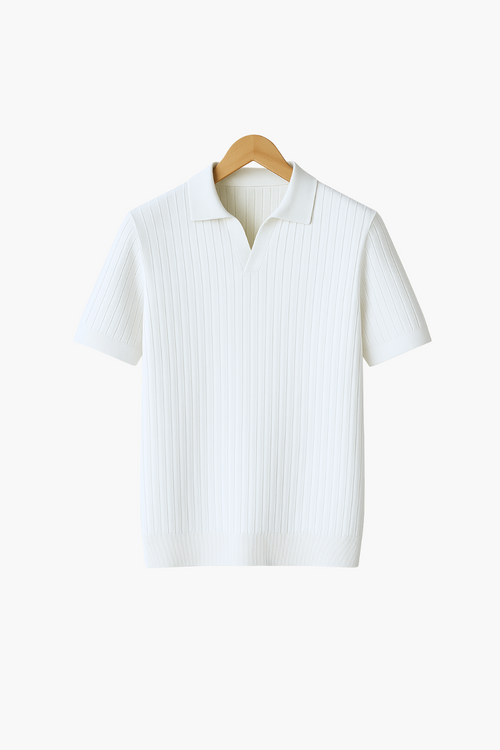 ROMA - POLO EN COTON COTELLÉ