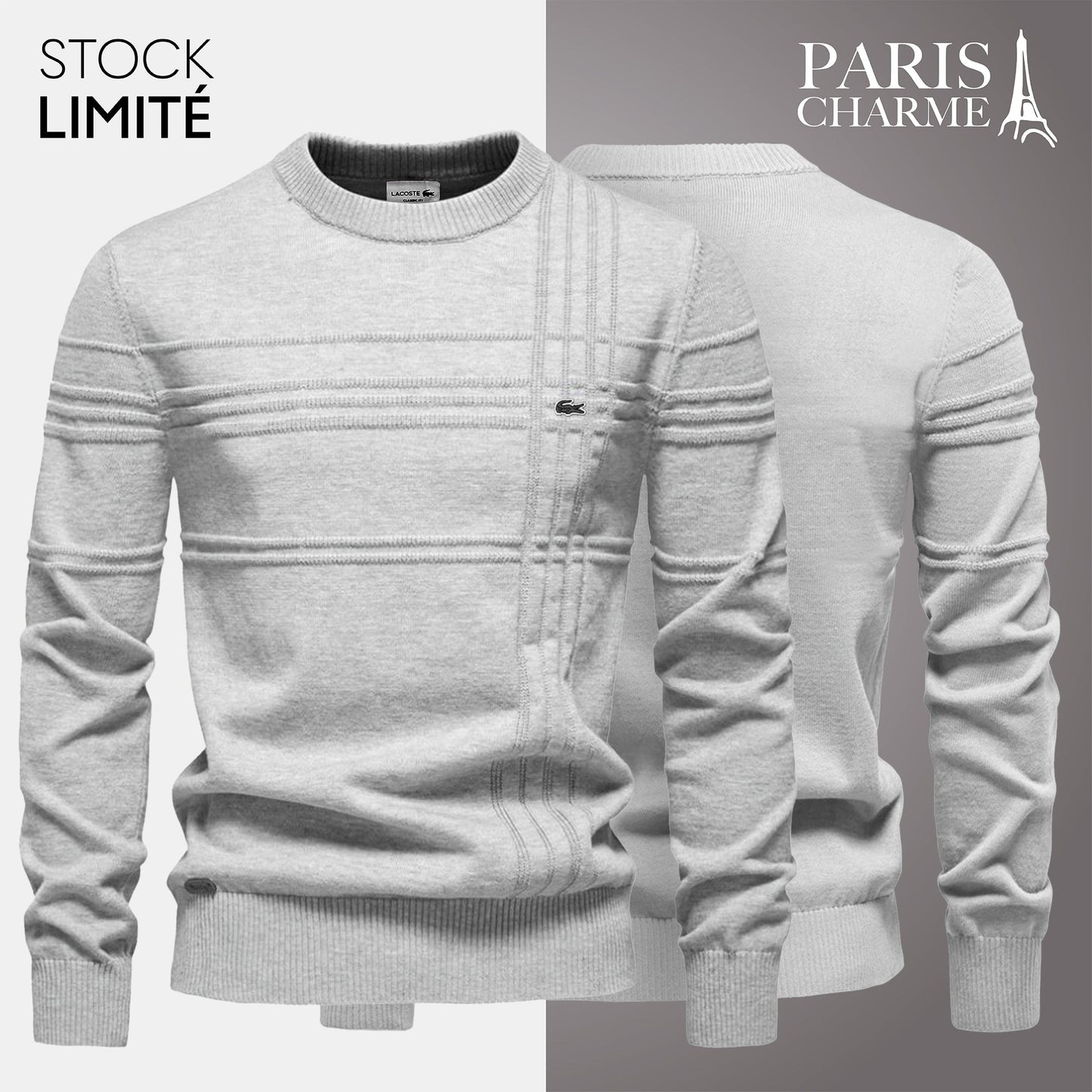Pull Homme Texturé LC® (DÉSTOCKAGE)