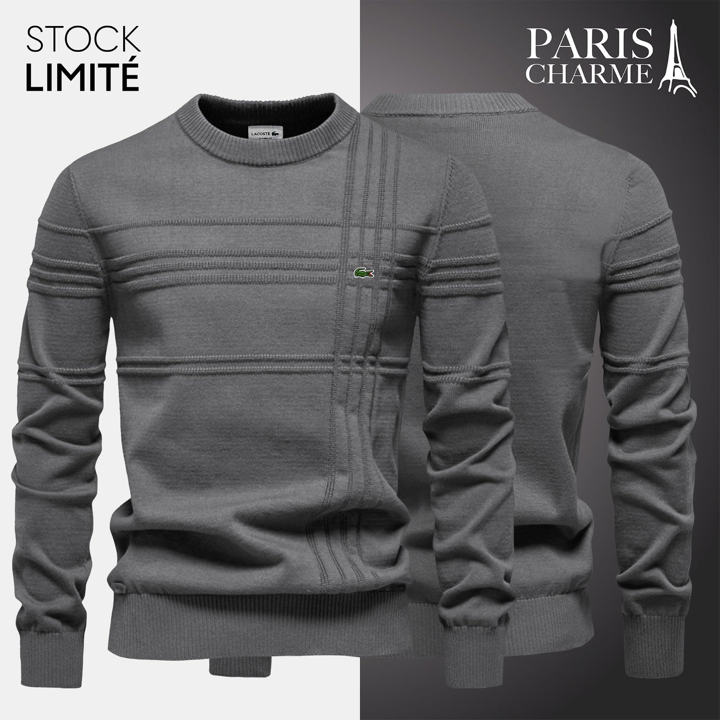 Pull Homme Texturé LC® (DÉSTOCKAGE)