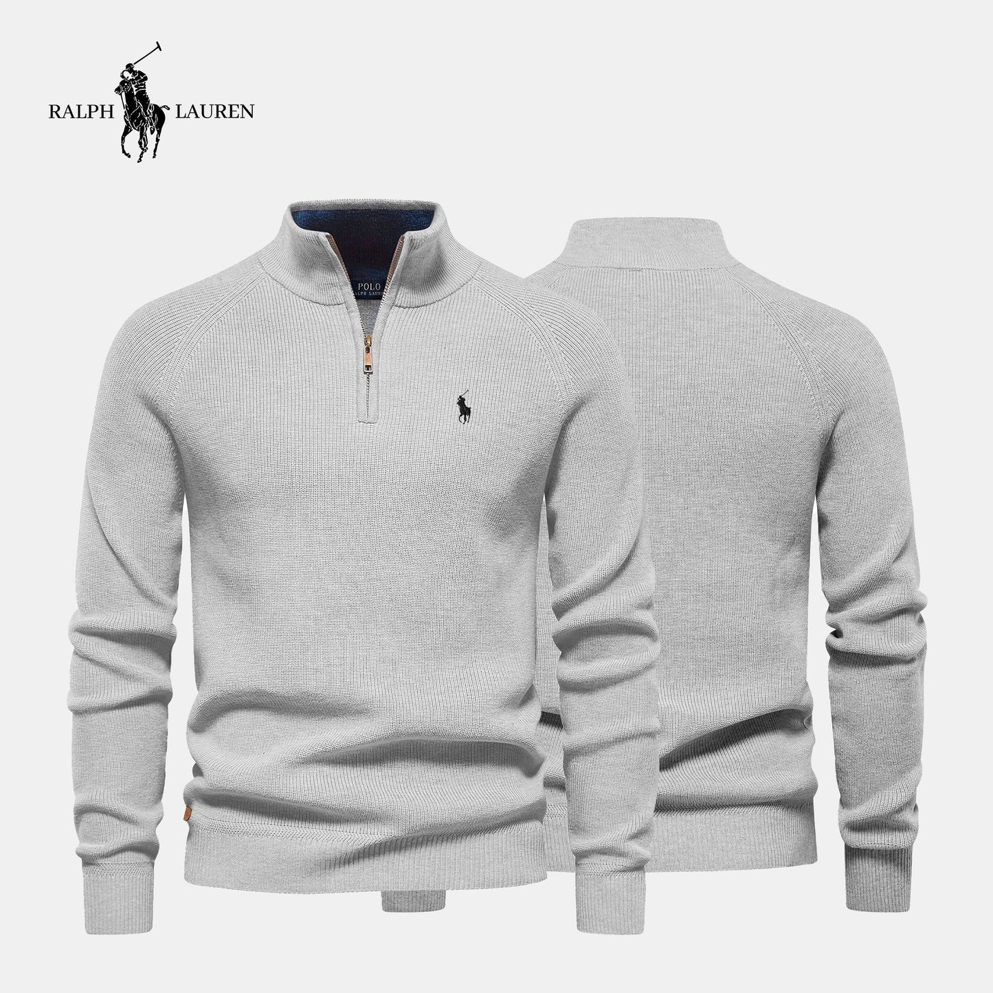 Pull Col Zippé R&L (DÉSTOCKAGE)