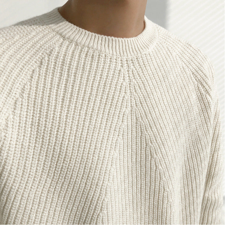 Pull en maille col rond