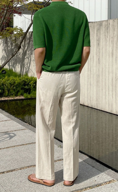 PANTALON EN LIN DÉCONTRACTÉ