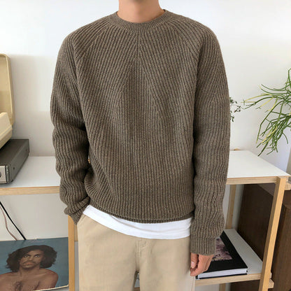 Pull en maille col rond